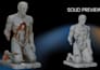 sculpt 3d model for 3d printing, toys, action figure, dnd character, and render